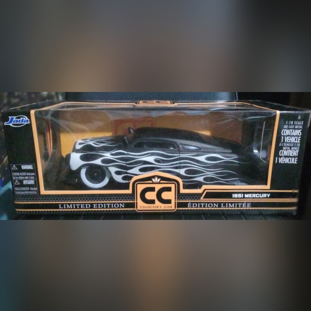 Jada Collectors Club 1951 Mercury Diecast Model Car with Flames